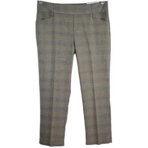 Christopher & Banks Ankle Pants Size 24W or 16P Shaped Fit Mid Rise Plaid CJ NWT